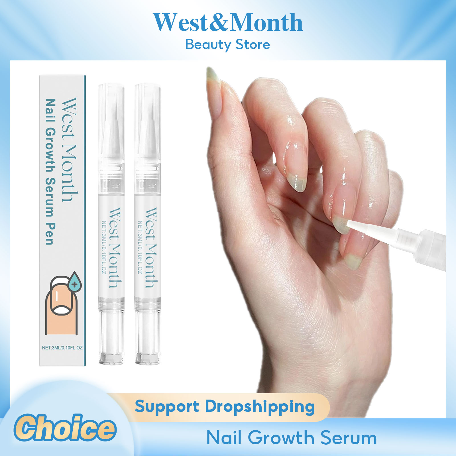 Plant Growth Regulator - Caneta para cuidados com as unhas,