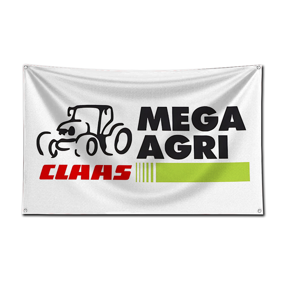 Bandeira de Trator e Colheitad - Farming Agriculture Logo avaliação e preço
