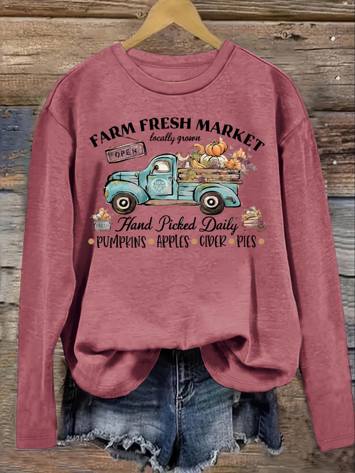 Camiseta Feminina Casual de Ma - Farming A avaliação e preço