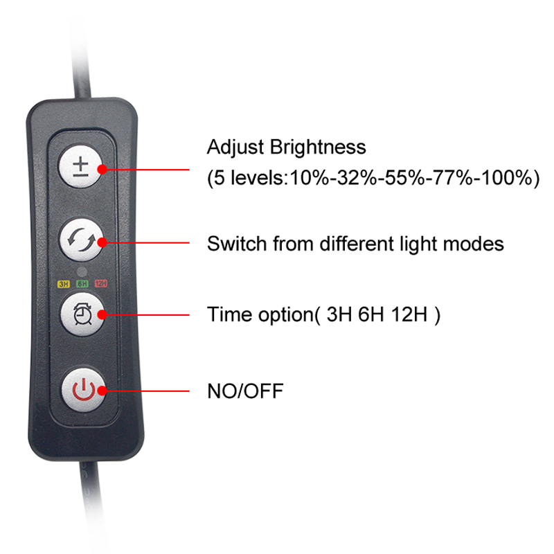 Luz led para aquário, 16-64cm, - Plant Growth Regulator avaliação e preço